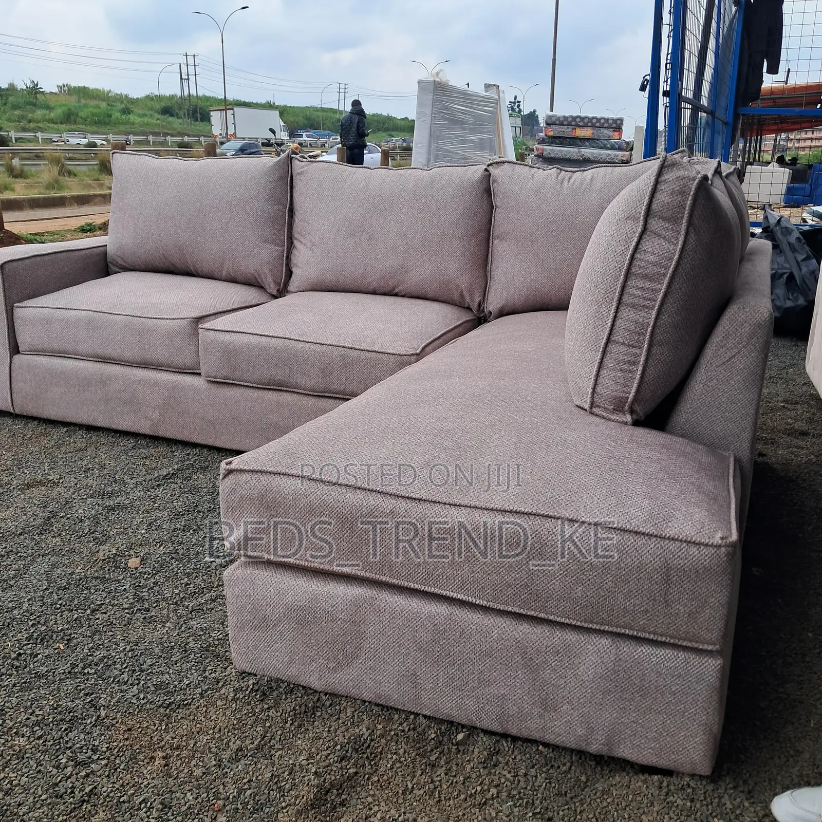 Resilient 6 Seater L Seat Sofa