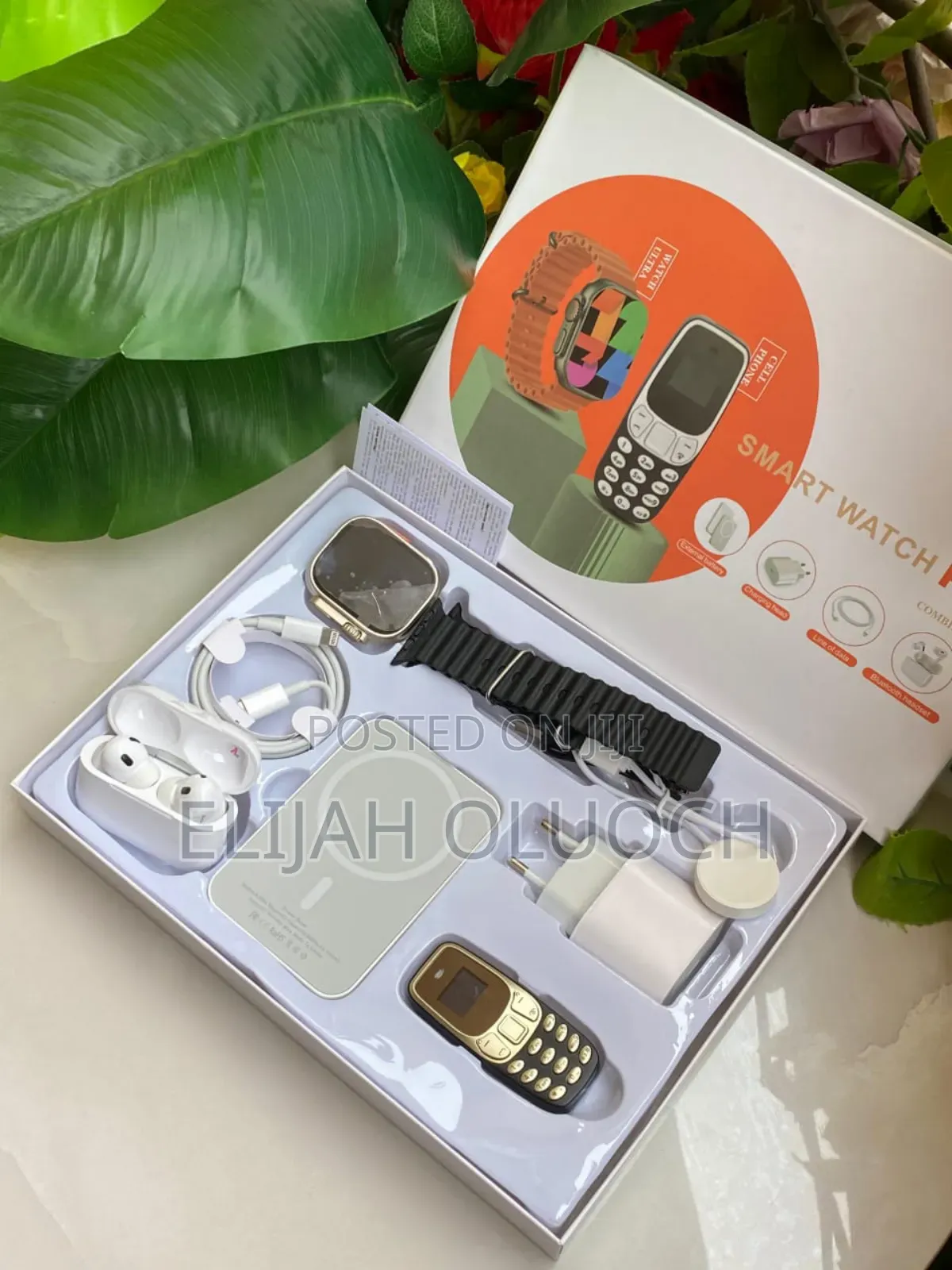 X8 Plus Smart Watch With a Mini Phone,Power Bank and Earbuds