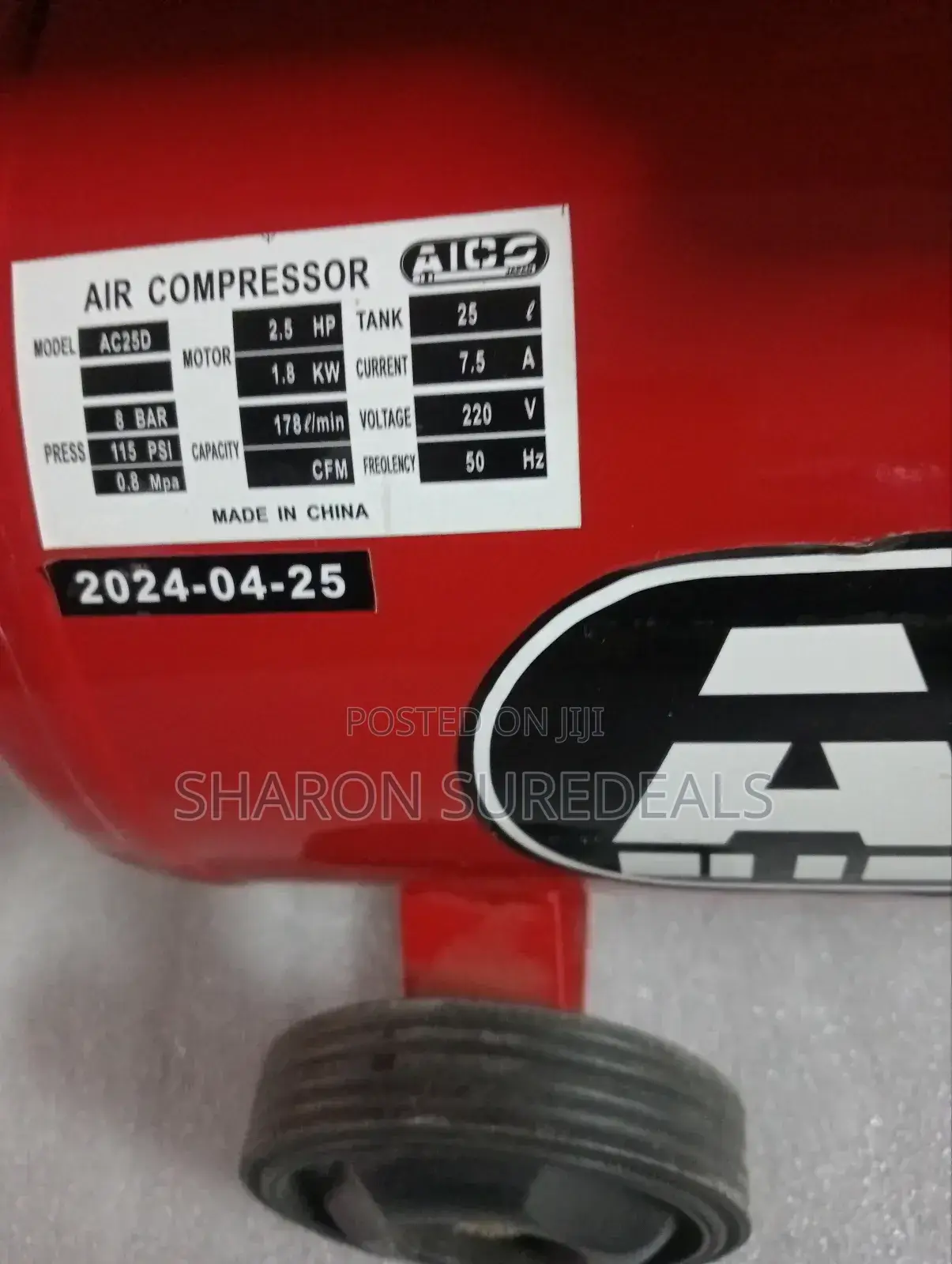 Aico Electric Air Compressor 25l