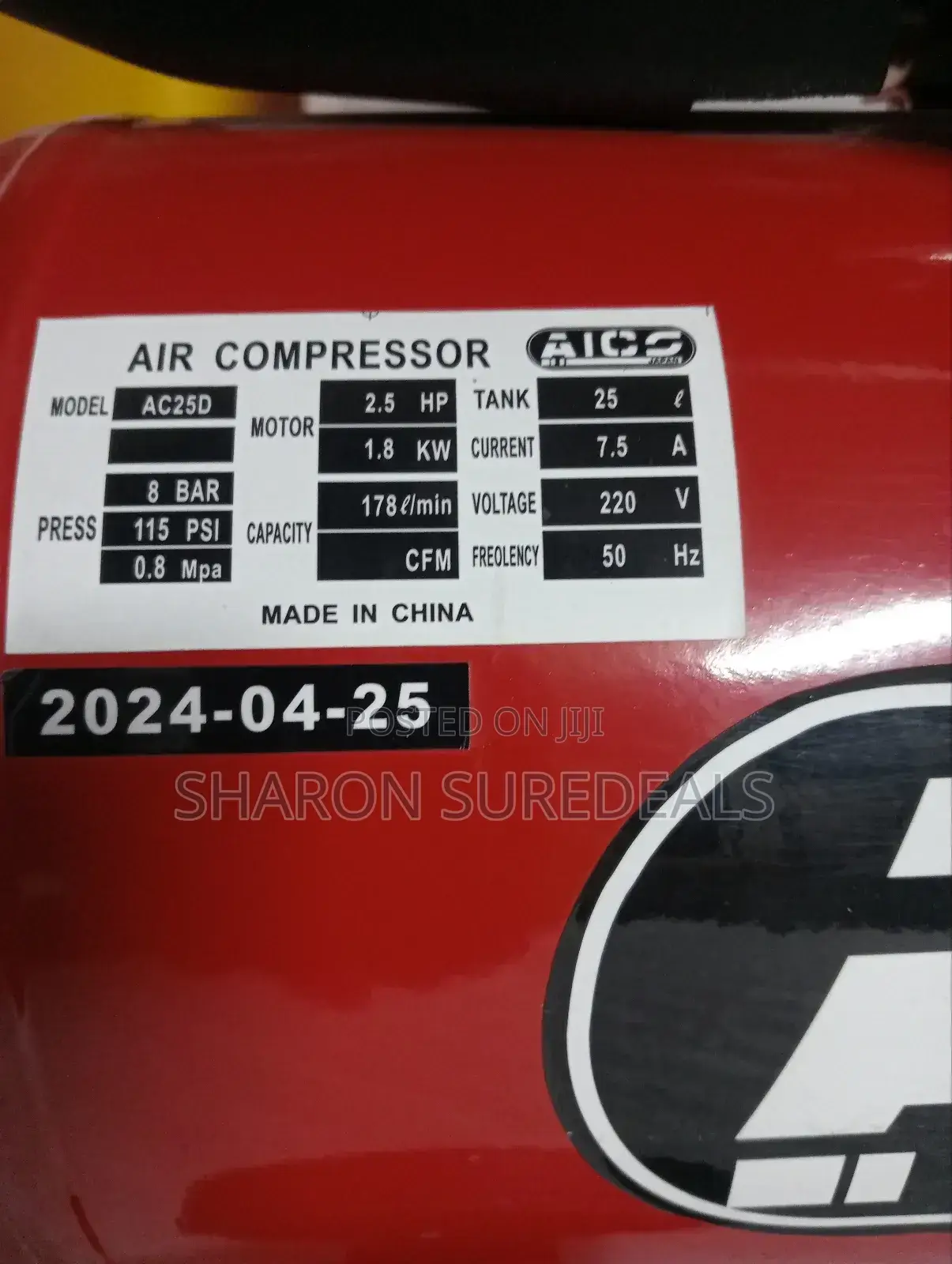 Quality Air Compressor Direct Driven Motor/25l