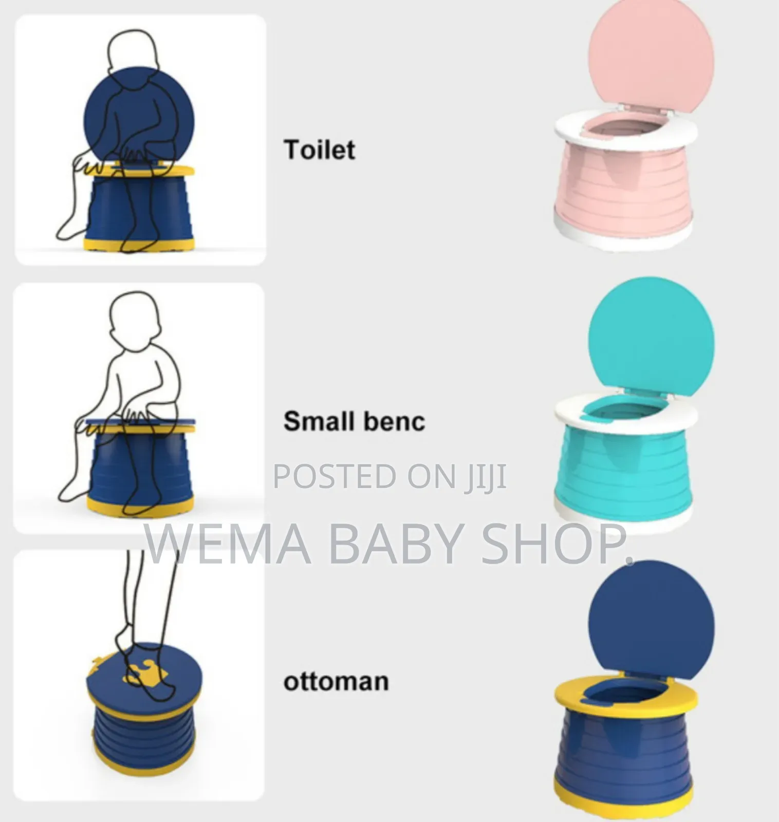 2 in 1 Kids Portable/Foldable/Travel Potty/Seat