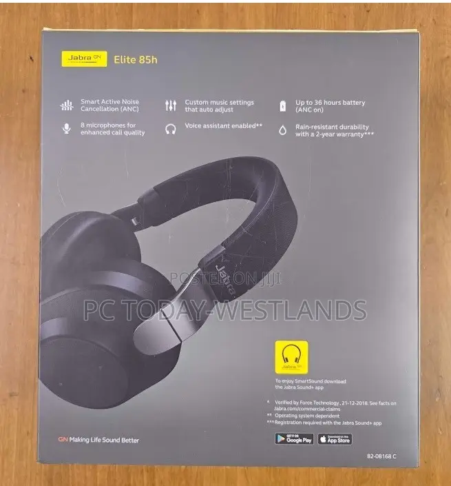 Jabra Elite 85h Wireless Noise-Canceling Headphones