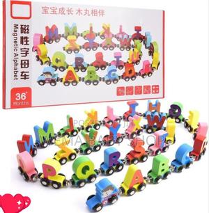 Kids Wooden Magnetic Alphabet Train Set - thumbnail 2