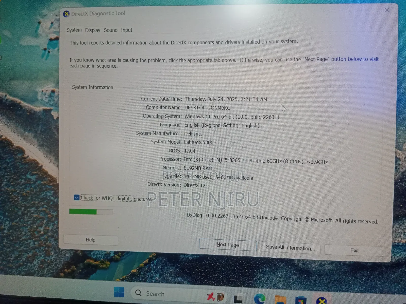 Laptop Dell Latitude 5300 8GB Intel Core I5 SSD 256GB