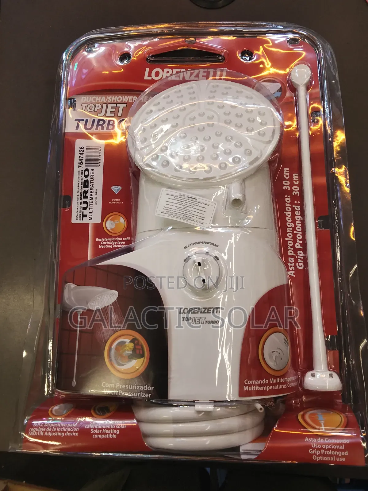 Lorenzetti Top Jet Turbo Multi-Temperaturas Shower Head.