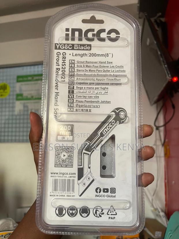 Ingco Grout Remover Scraper Blade Hand Saw Tile Cleaner - thumbnail 2