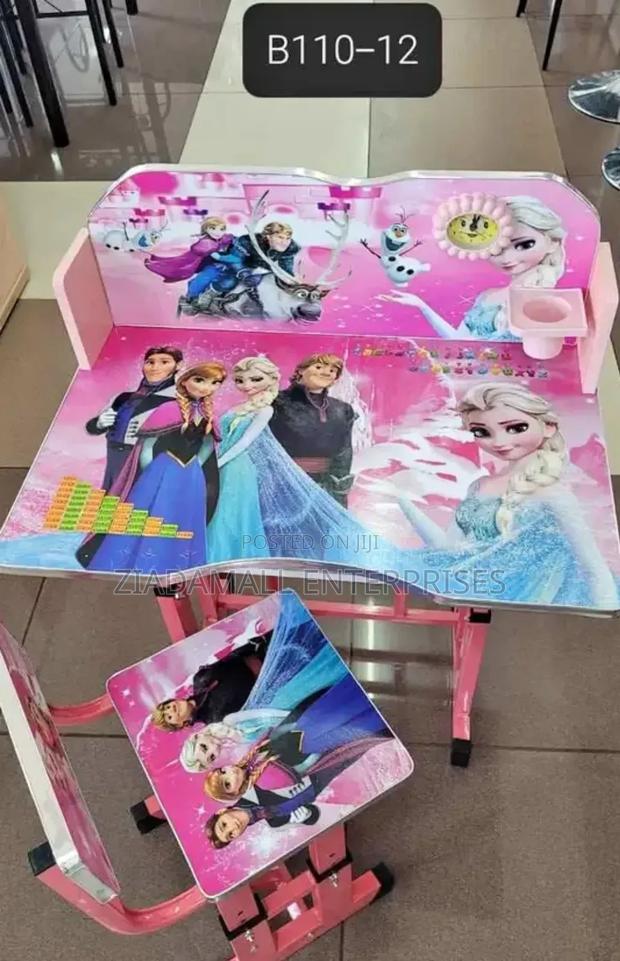 Pretty in Pink: Adjustable Study Table for Little Learners - main view