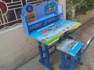 Smart Study Starts Here: Blue Ergonomic Kids Table - thumbnail 2