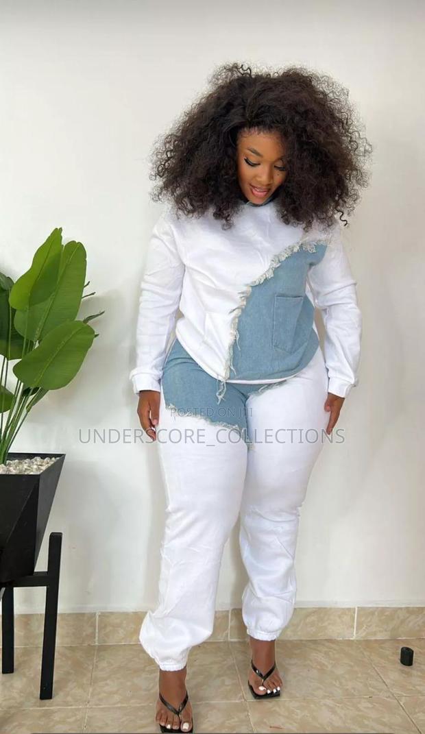 Two Piece Set With Denim Patches - thumbnail 5