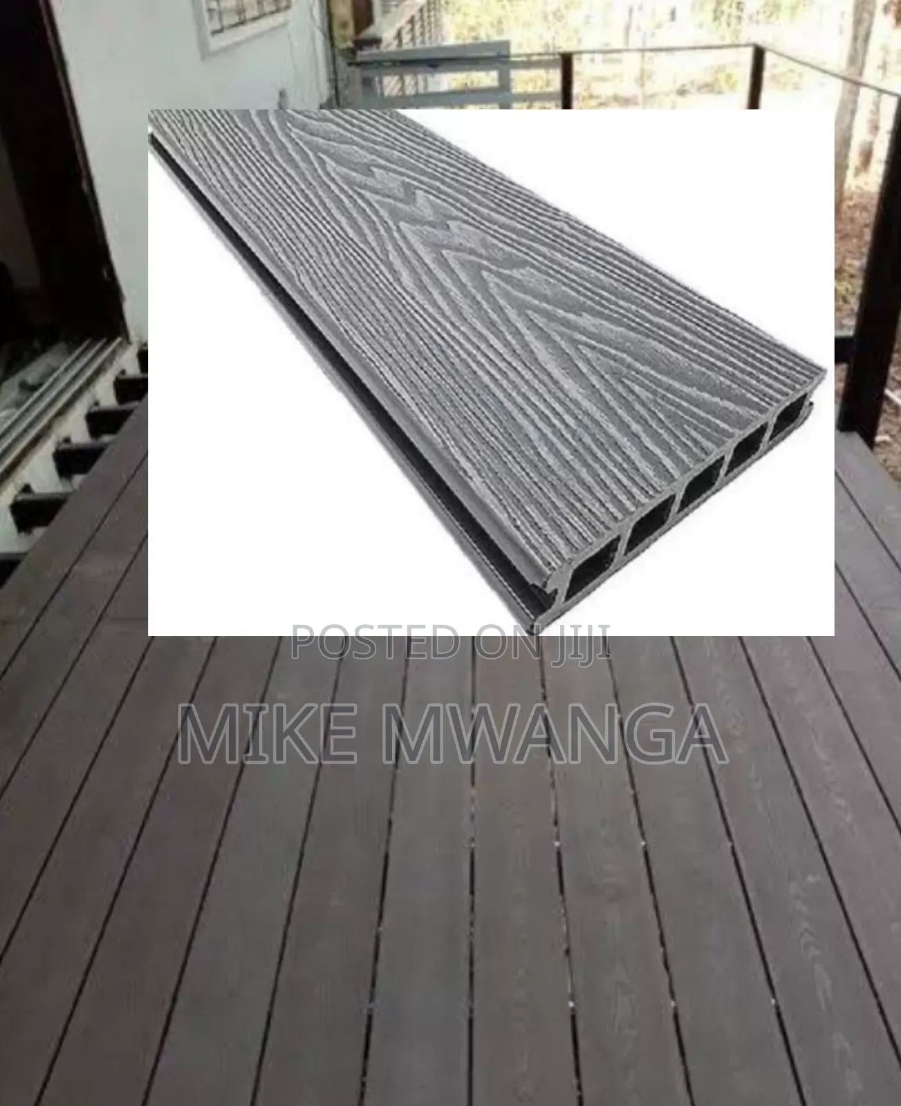 Natural Looking WPC Decking Panel Flooring