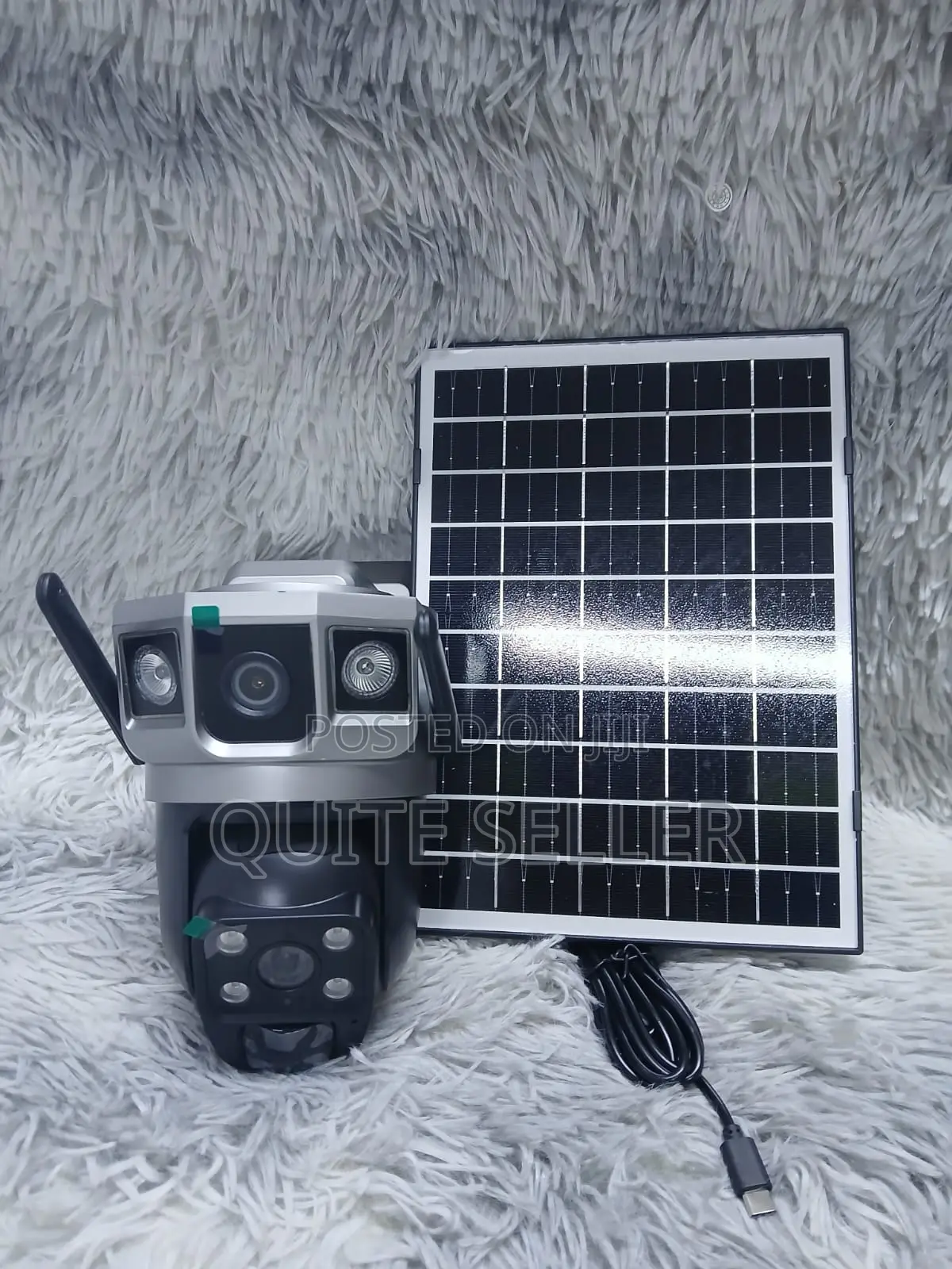 New Wifi/4g V380pro 4mp Dual Lens Solar Camera