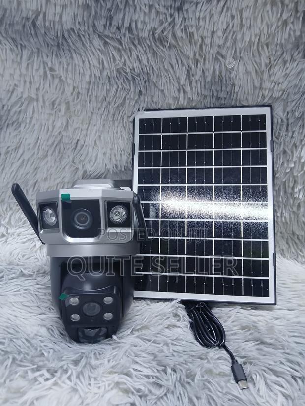 New Wifi/4g V380pro 4mp Dual Lens Solar Camera