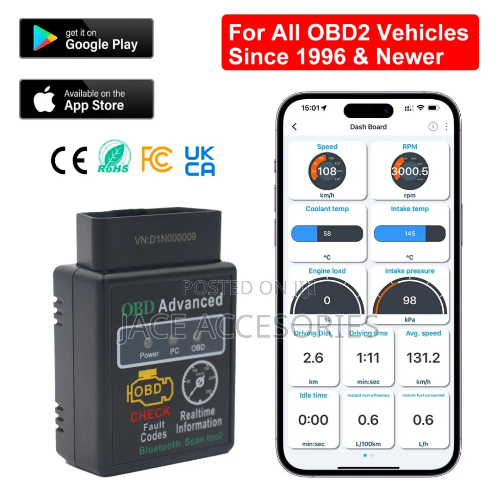 New Advanced Obdii Diagnostic Scanner