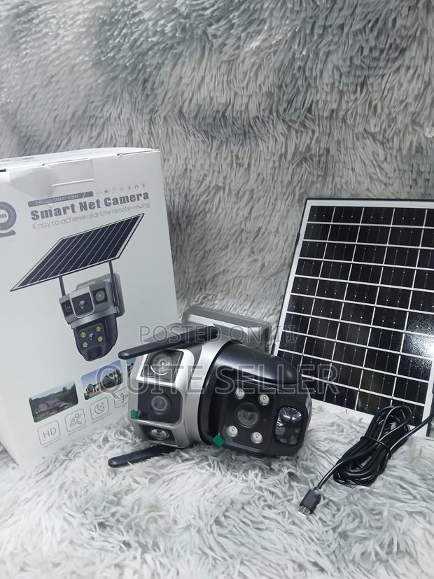 Dual Lens Wifi Solar Powered Outv380 App Access - main view