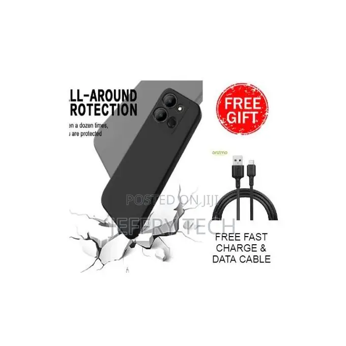 Tecno Pop 7 Silicone Fashion Shock-Proof Cover Case + Fast C