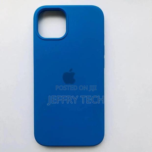 iPhone 11 Silicone Protective Cover Case - Blue. - main view
