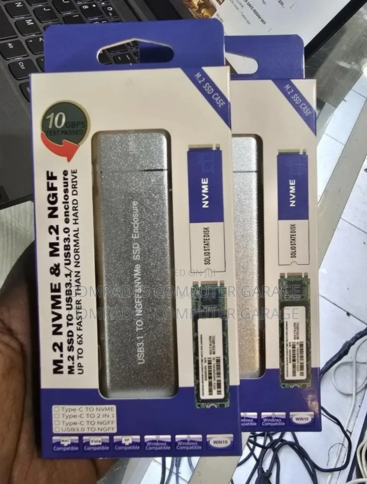M.2 Nvme M.2 NGFF SSD Enclosure,