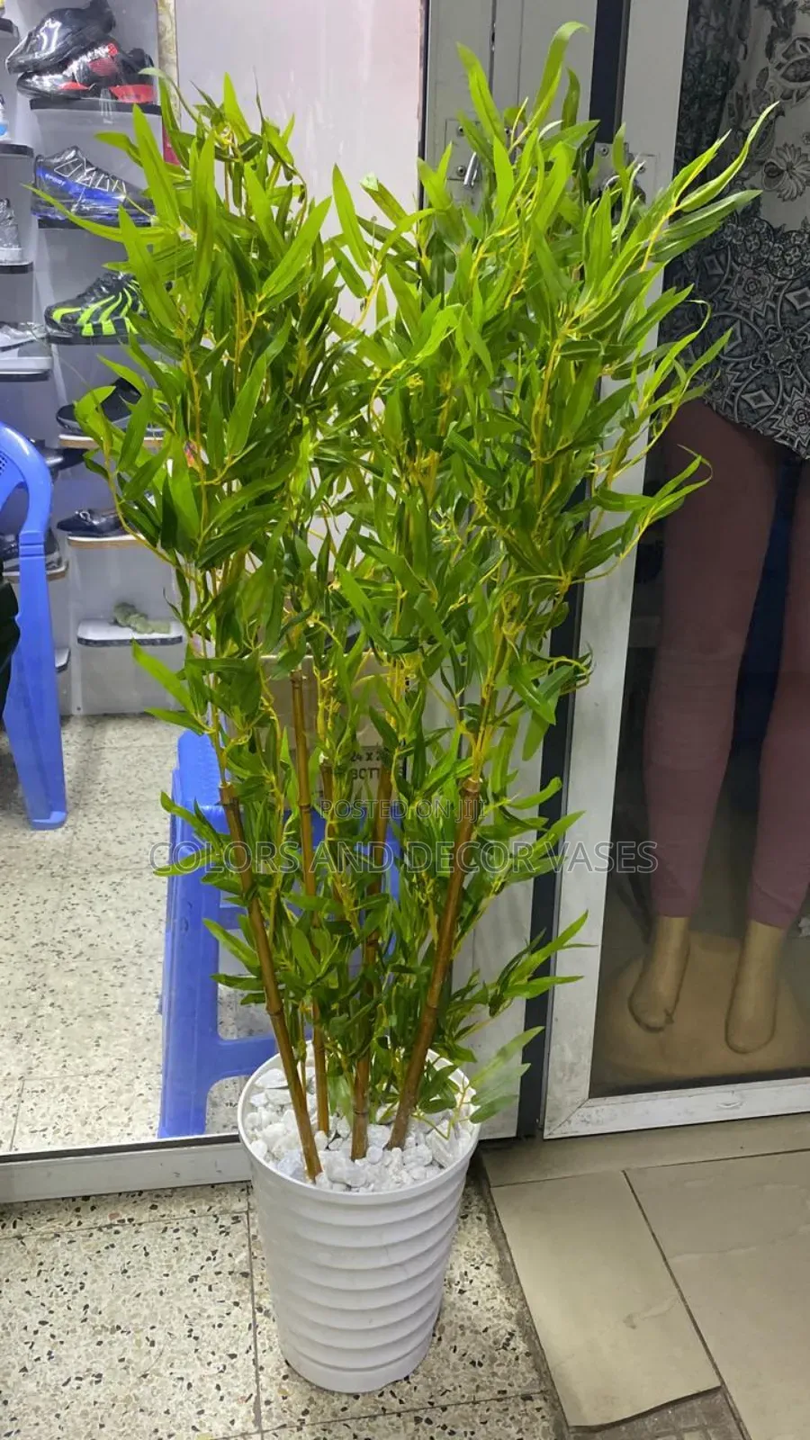 Brown Stem Bamboo Sticks Available Comes in a Set of 6 +Vase