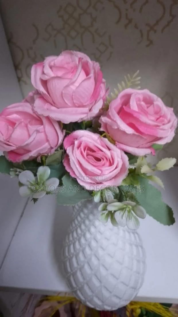 Pink Almost Real Roses Decor - thumbnail 3