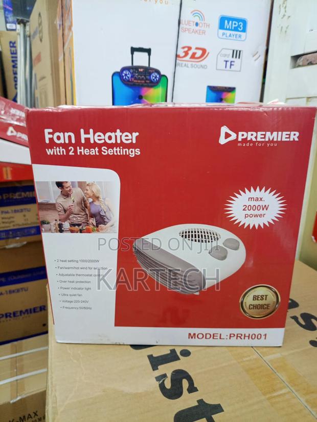 Premier Fan Heater With 2 Heat Settings