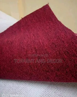 Wine Red Office Quality Wall to Wall Carpet Quiet and Comfy