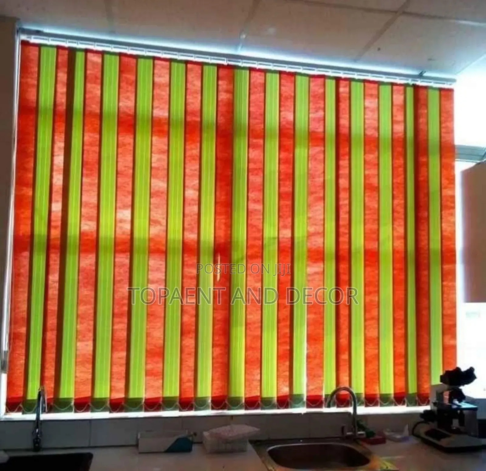 Kitchen and Bathroom Vertical Blinds Moisture Resistant