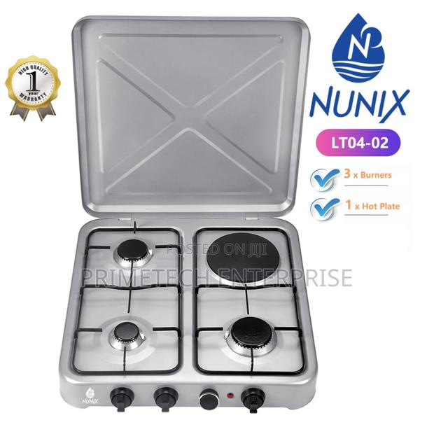 Nunix 3g+1e Table Top Cooker-Silver - main view