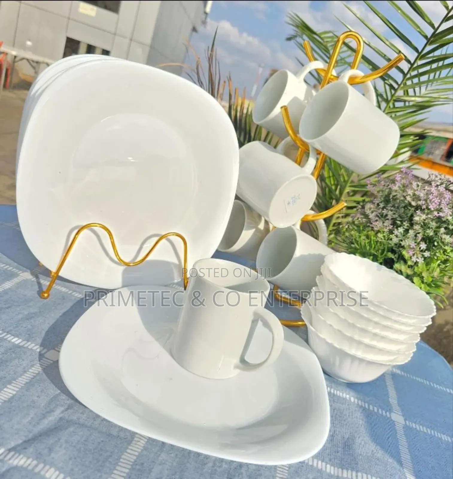 18pcs White Dinner Sets