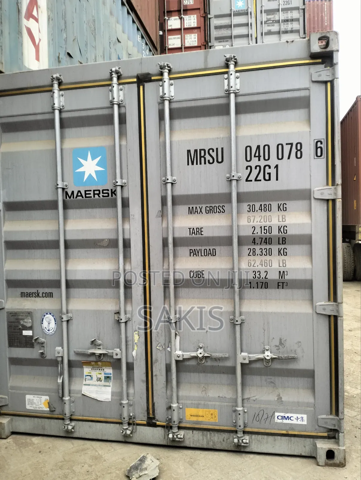 40ft Empty Cargo/Shipping Containers!