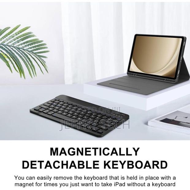 Keyboard Case for Samsung Galaxy Tab A9+ 11'', Slim Detacha - thumbnail 3