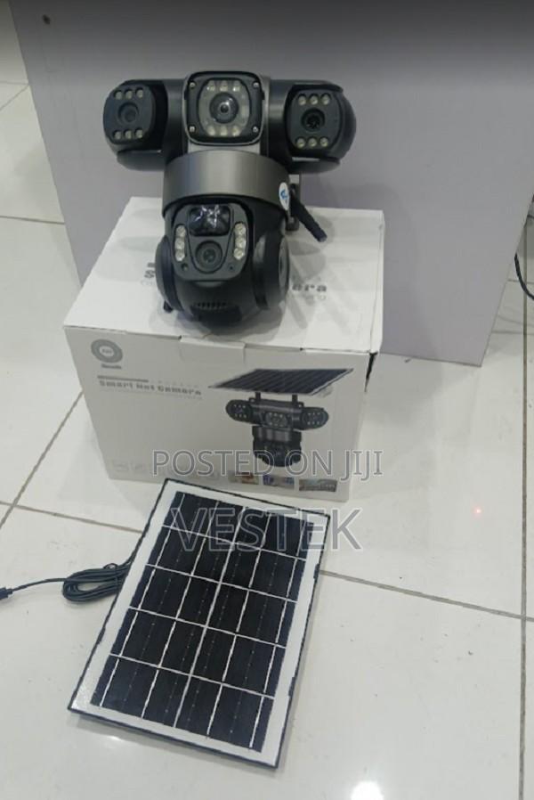 Triple Lens Triple Screen 4g Solar CCTV Camera Outdoor V380