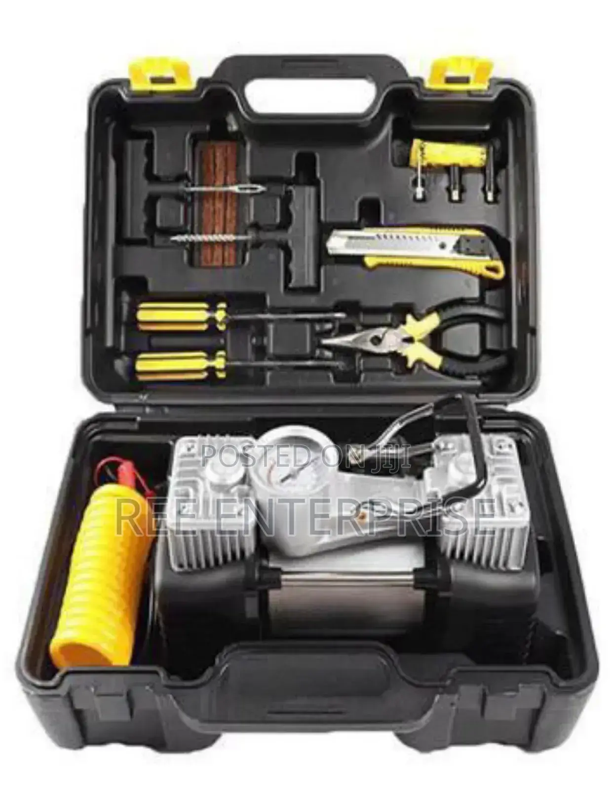 *Car Air Compressor(2-Cylinder) With Tools