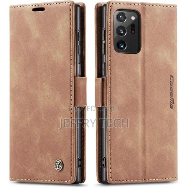 Samsung Galaxy Note 20 Ultra Suede Leather Wallet Case Flip - thumbnail 3