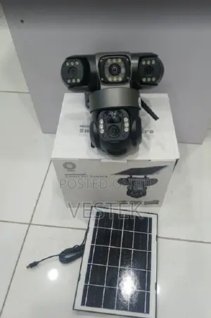 Quality V380 Triple Lens 4g Solar Camera With Two Way Audio