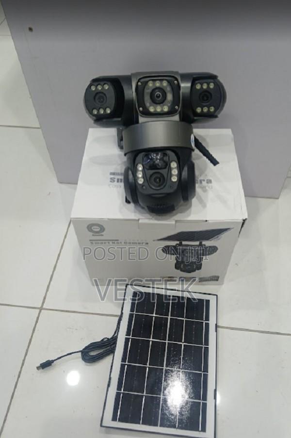 Quality V380 Triple Lens 4g Solar Camera With Two Way Audio
