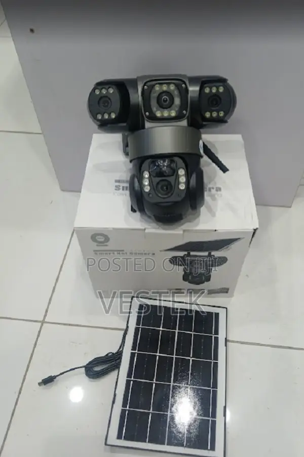 Quality V380 Triple Lens 4g Solar Camera With Two Way Audio