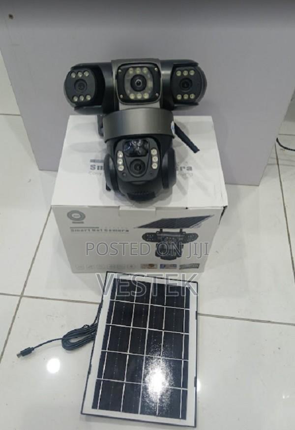 3lens Triple Lens 4g Solar Camera PTZ Solar Powered