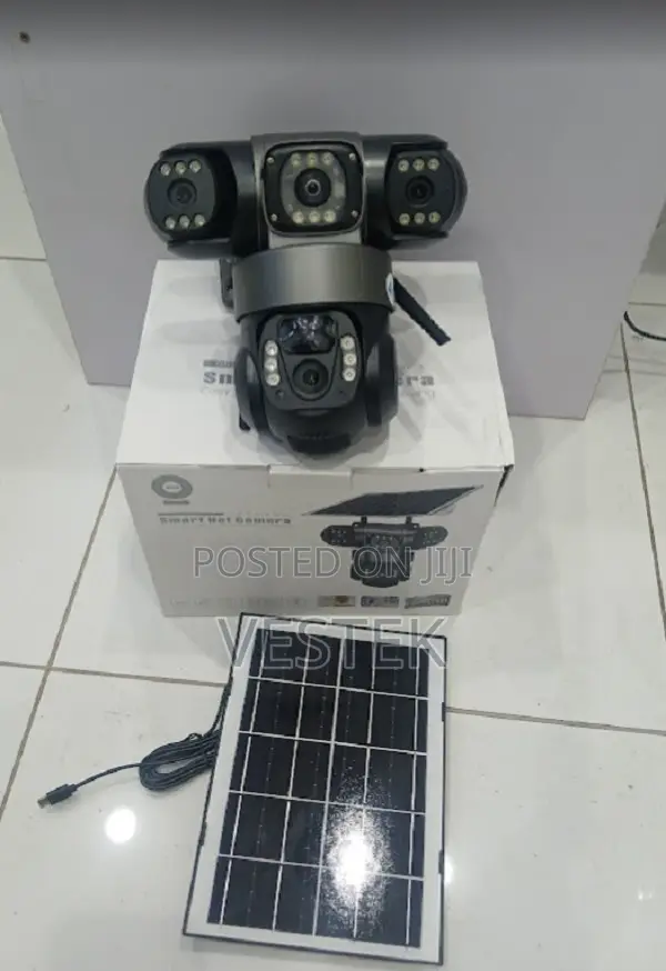 3lens Triple Lens 4g Solar Camera PTZ Solar Powered
