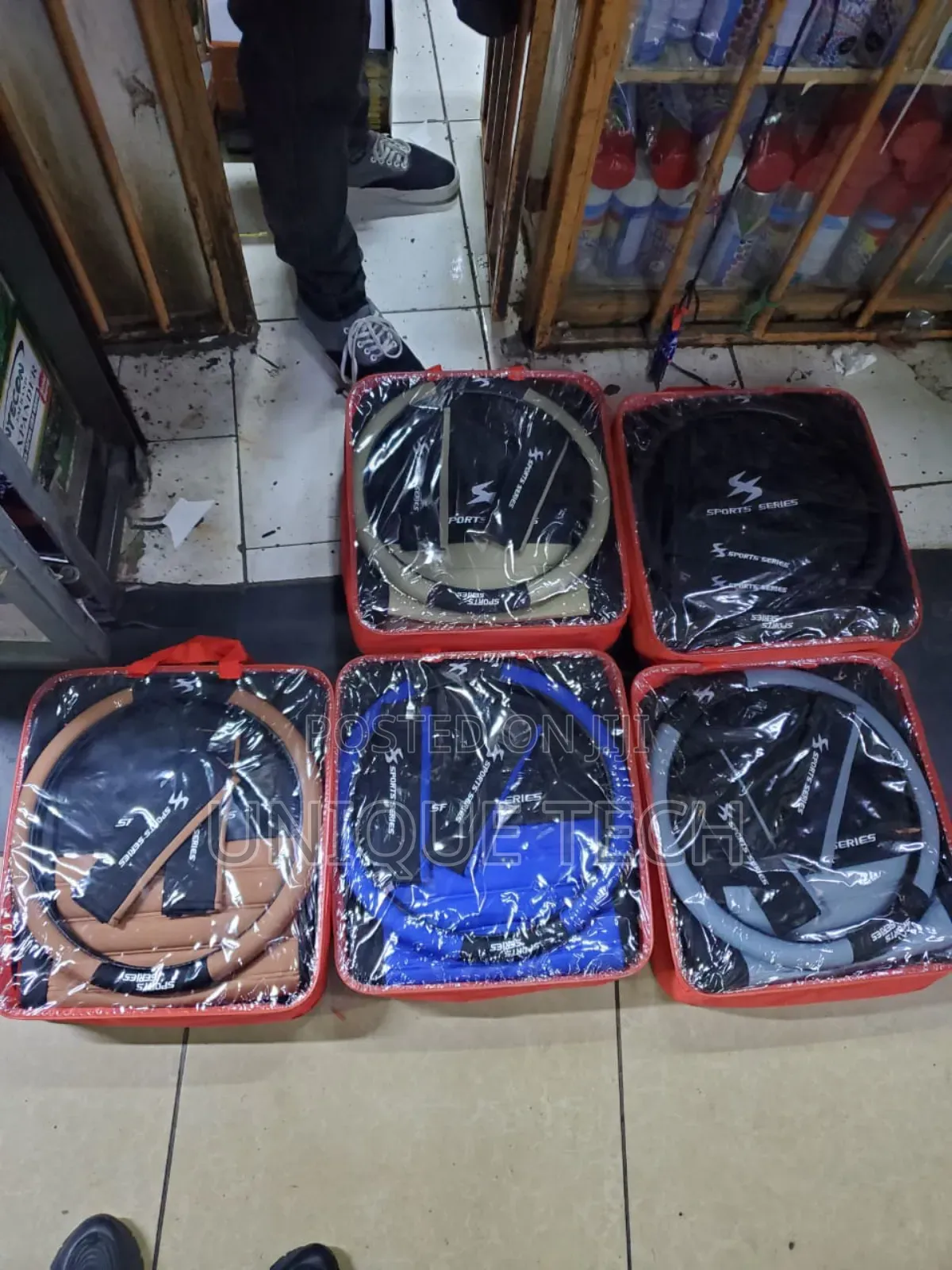 Fabric Material Car Seat Covers -5 Seater Set