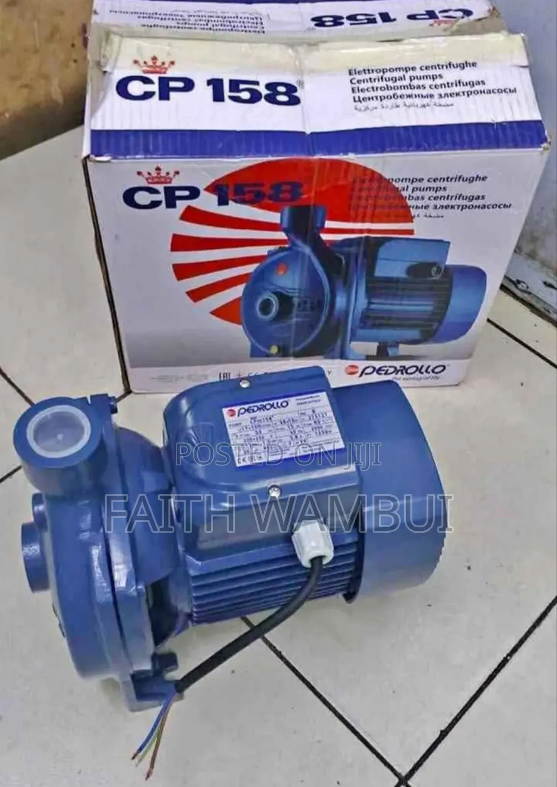 1hp Pedrollo Water Pump/Water Pump 1hp
