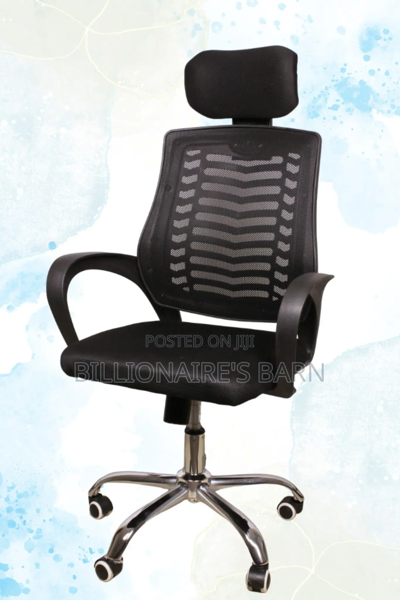 Office Chair/ Secretarial Mesh Office Chair-Black