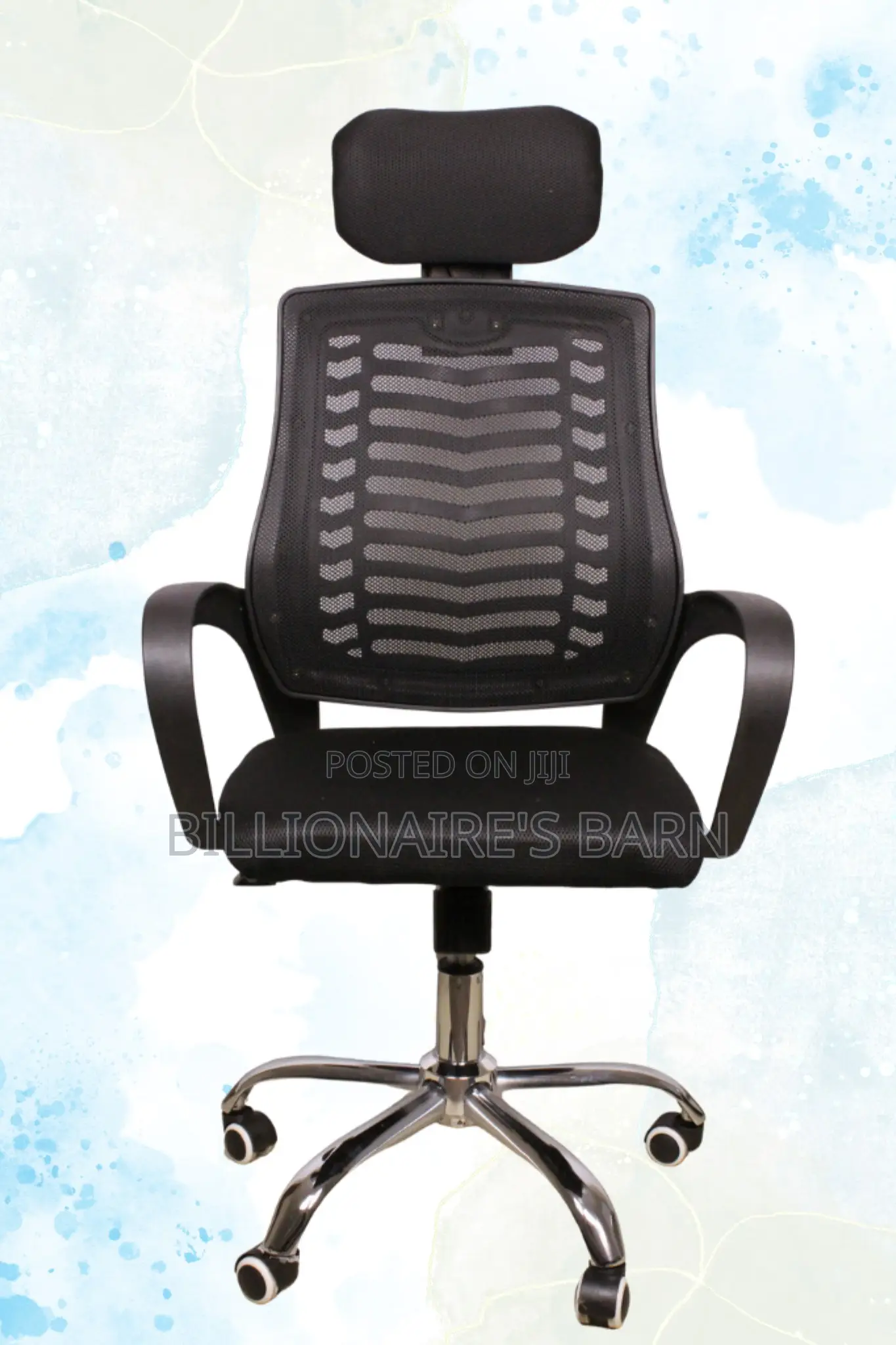 Office Chair/ Secretarial Mesh Office Chair-Black