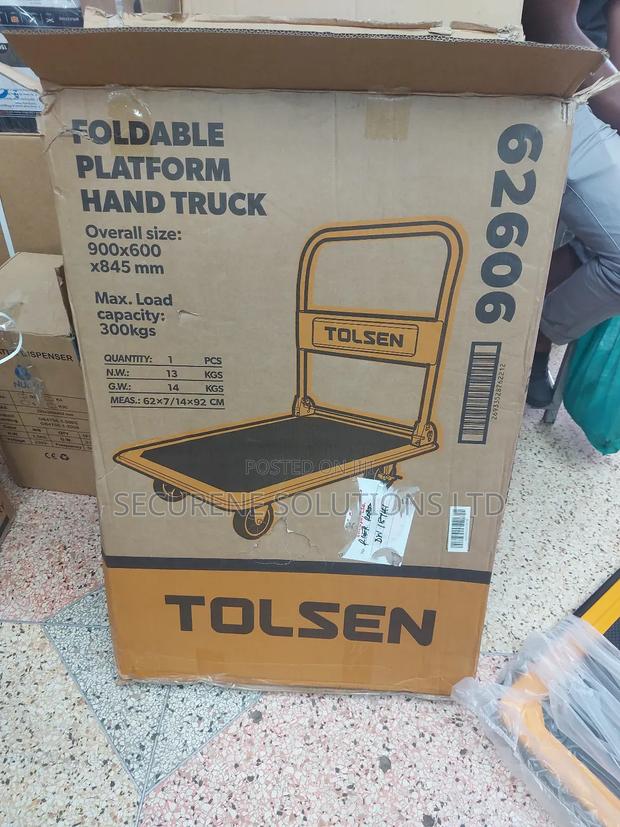 300kgs Tolsen Foldable Platform Hand Truck, Model 62606. - thumbnail 2