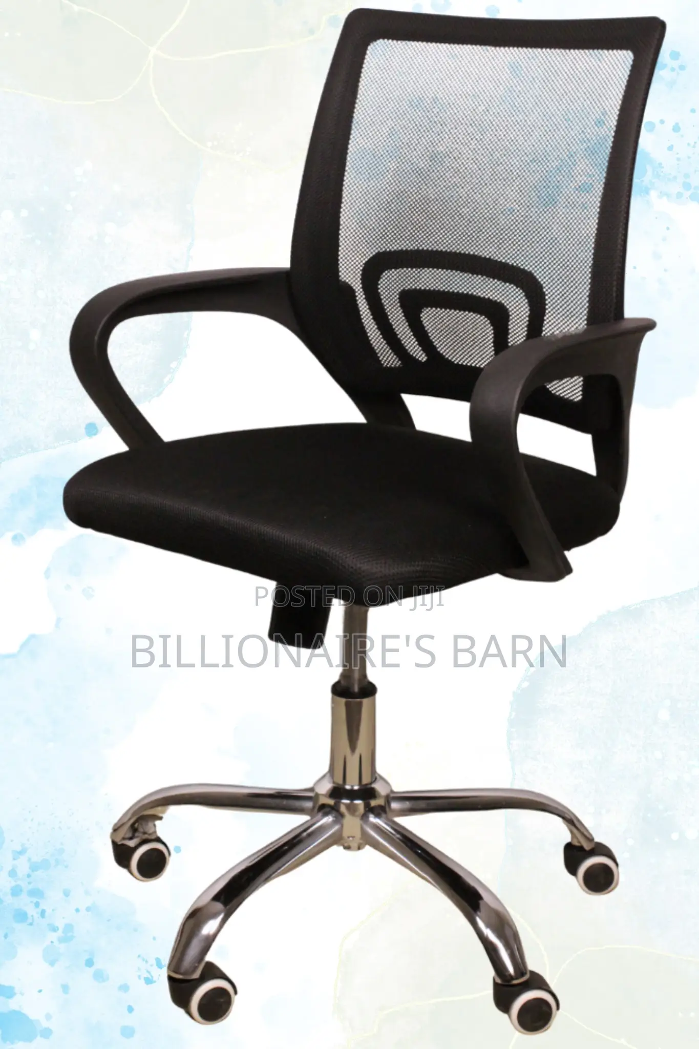 Secretarial Mesh Back Office Chair-Black