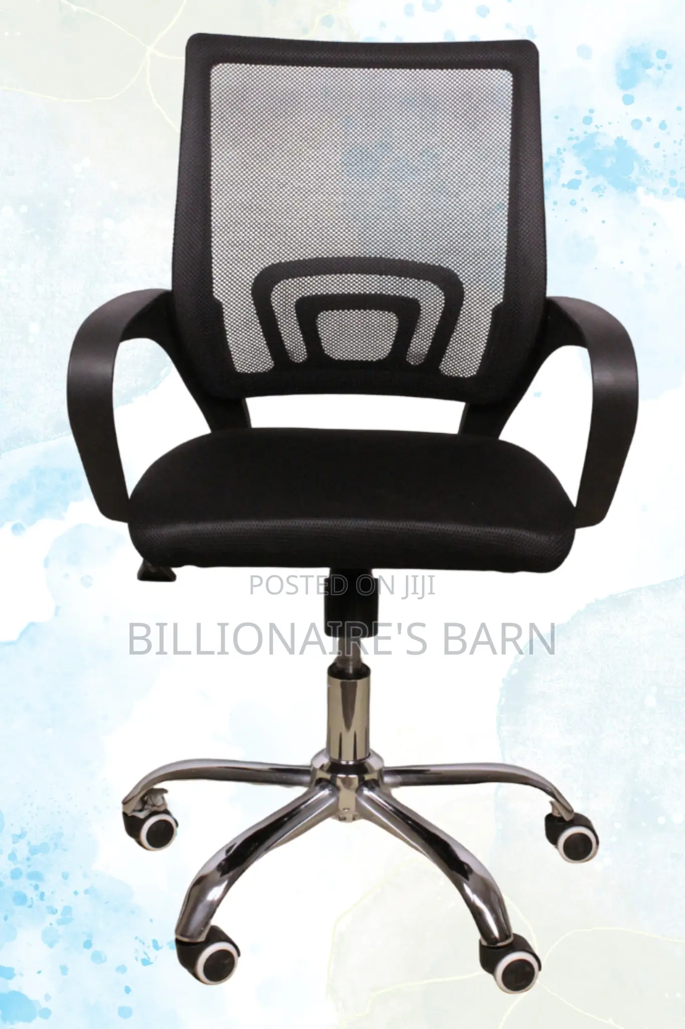 Secretarial Mesh Back Office Chair-Black