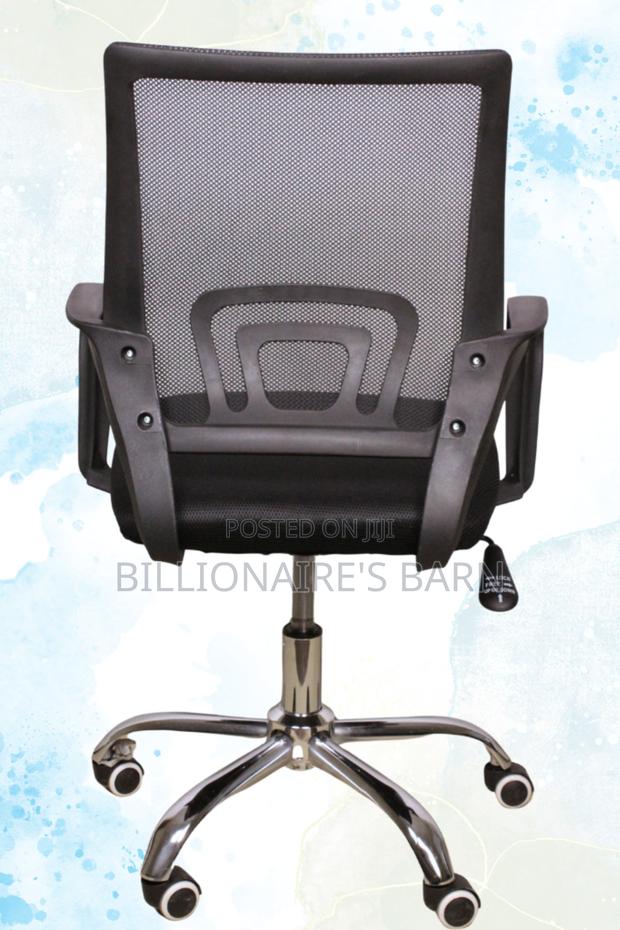 Secretarial Mesh Back Office Chair-Black - thumbnail 3