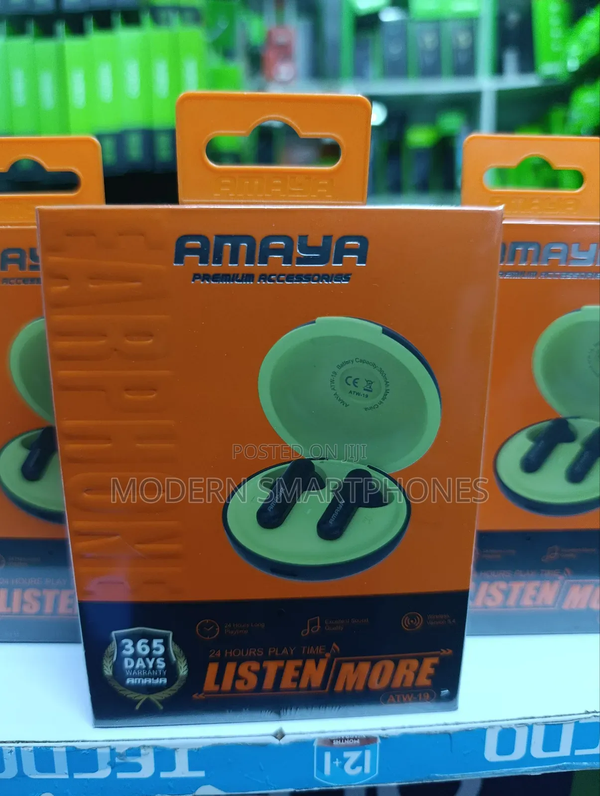 Atw-19 Earbuds 24hrs Play Time Bluetooth Earphones