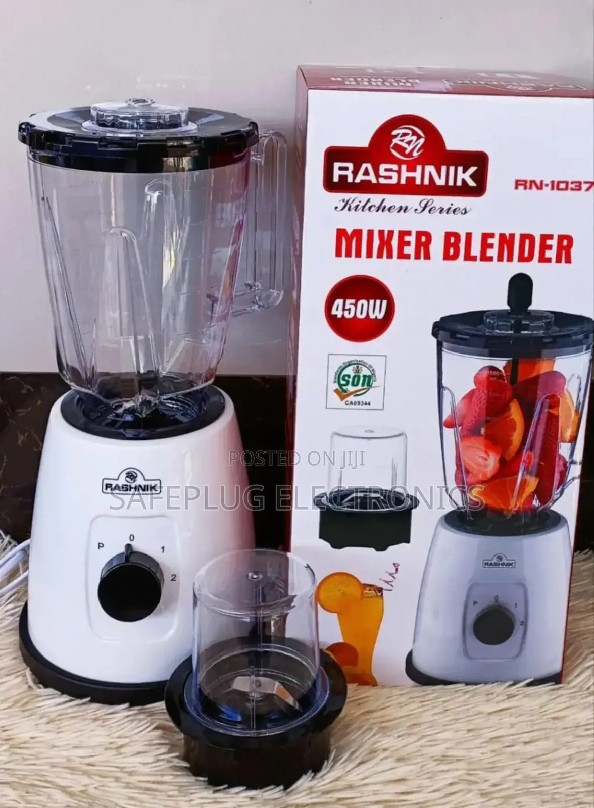 2 in 1 Rashnik Blender With Grinder – 450 Watts