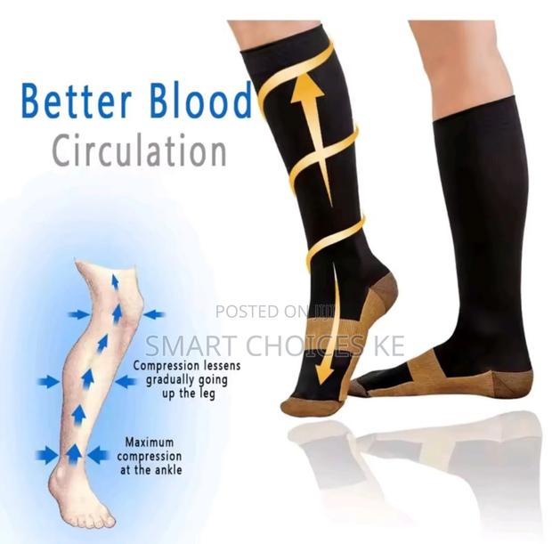 Sports Copper Compression Anti Fatigue Stocking - thumbnail 4