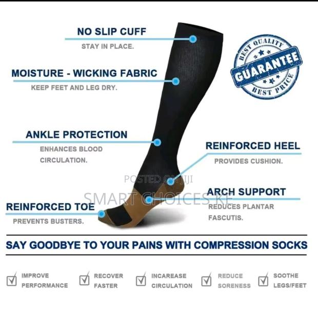 Sports Copper Compression Anti Fatigue Stocking - thumbnail 5